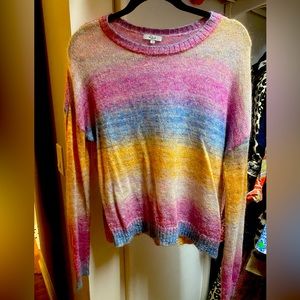 Adorable mohair rainbow sweater by Rails
